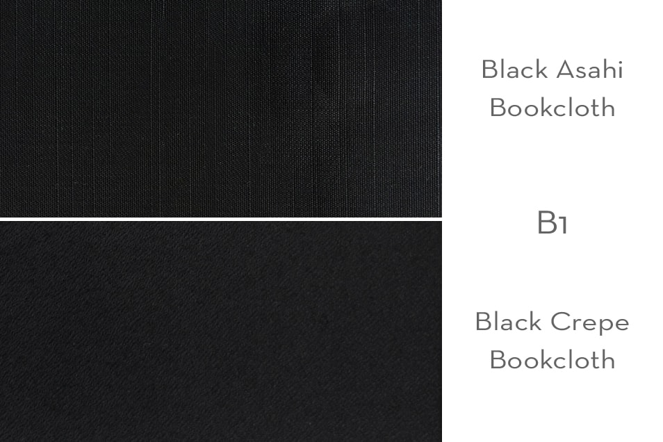 B1 black bookcloth