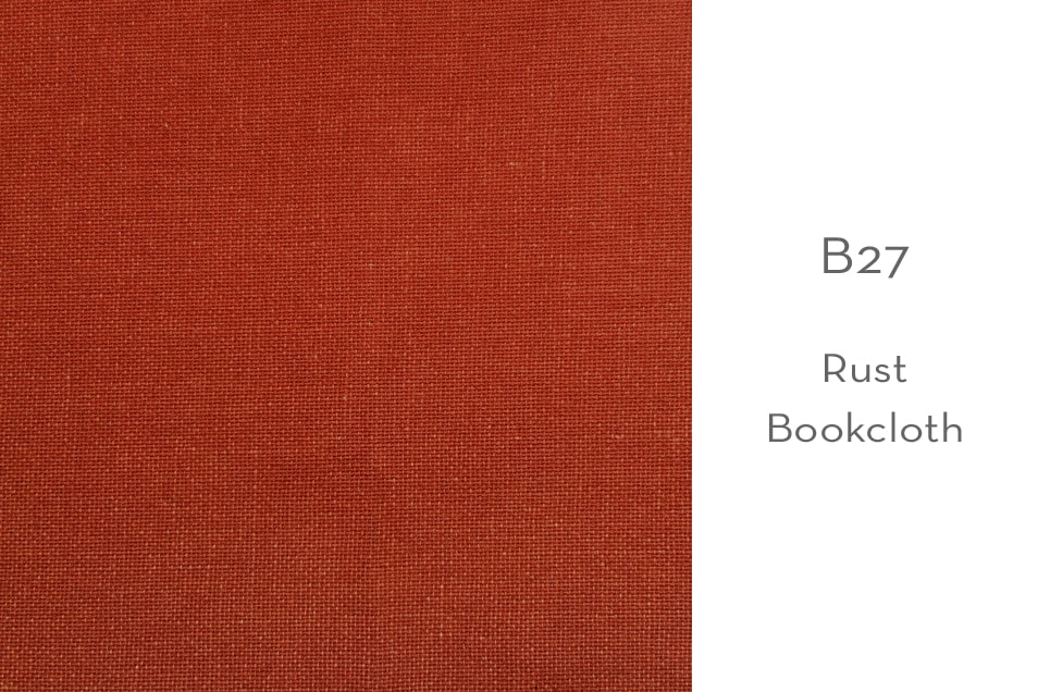 B27 rust bookcloth