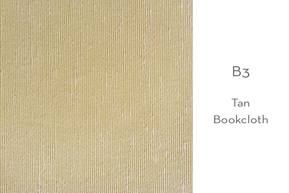 B3 tan bookcloth