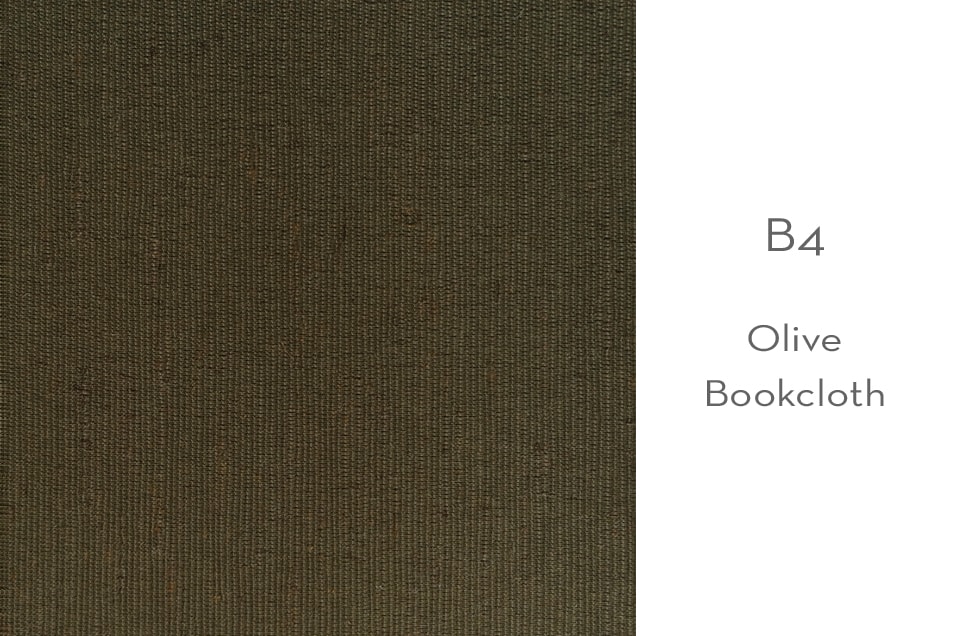 B4 olive bookcloth