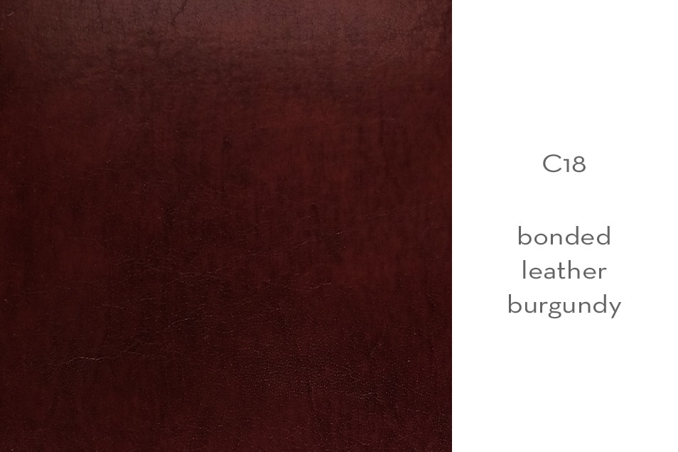 C18 bonded leather burgundy