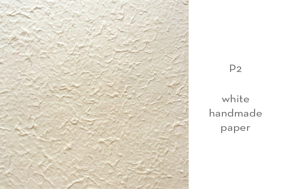 P2 white handmade paper